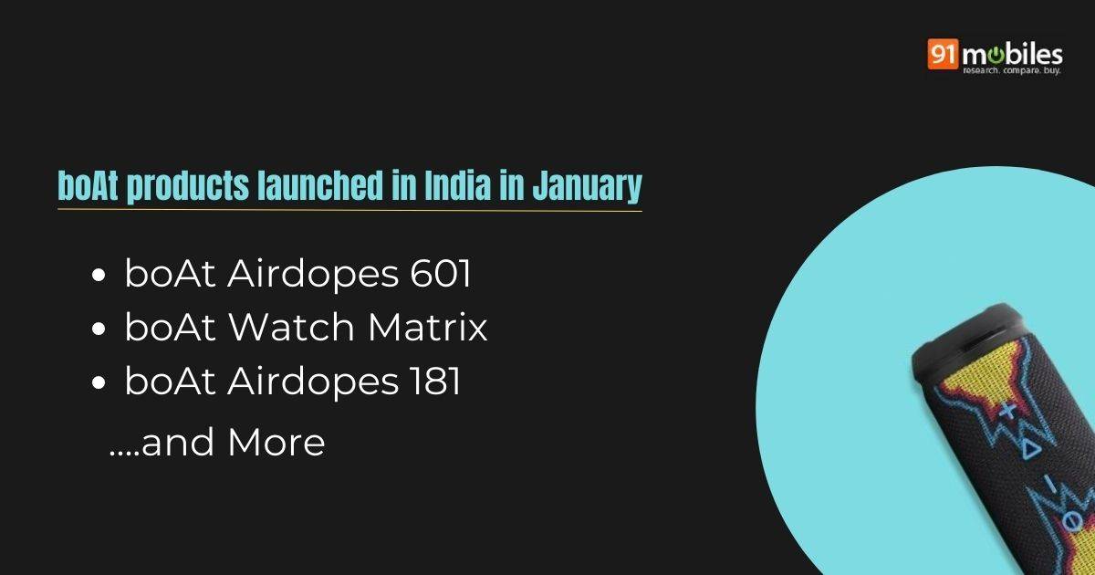 boAt products launched in India in 