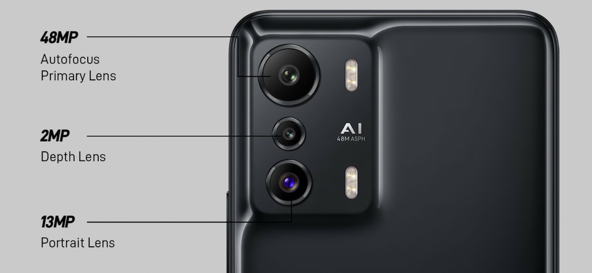 A 48MP triple-camera module