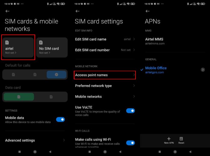 Airtel APN settings How to change Airtel APN settings for faster 4G