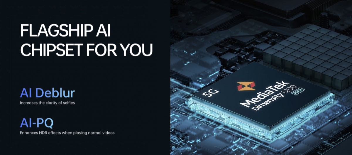 Powerful performance with MediaTek Dimensity 1200-Max chipset