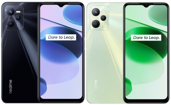 Realme C35 colour options