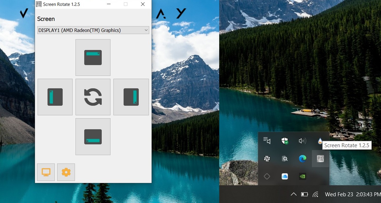 Rotate your laptop screen easily in Windows and Mac