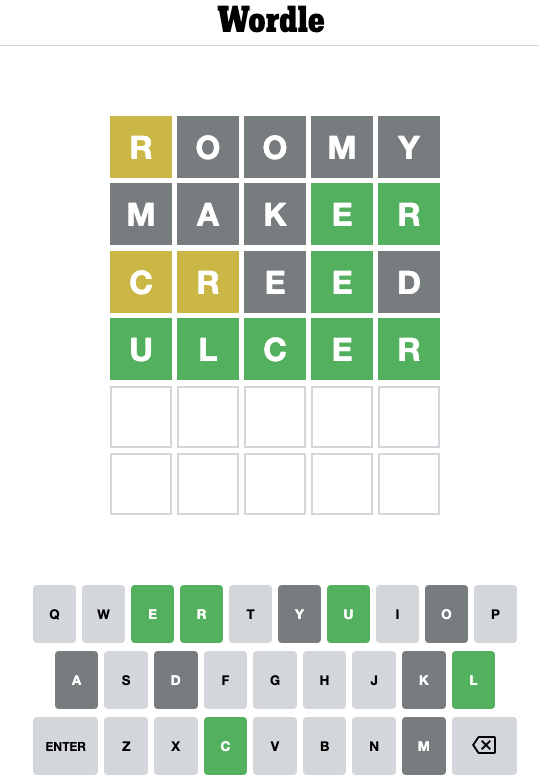Wordle answer