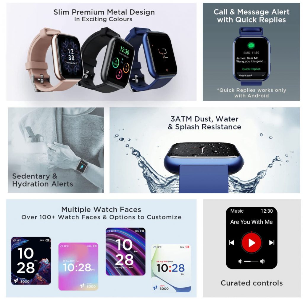 boAt Watch Blaze features