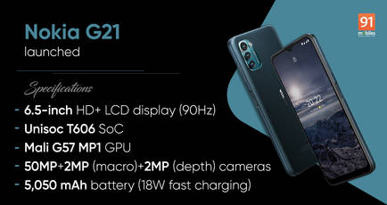 Nokia G21 launched with 90Hz display, 50MP camera, and 18W charging: price, specifications