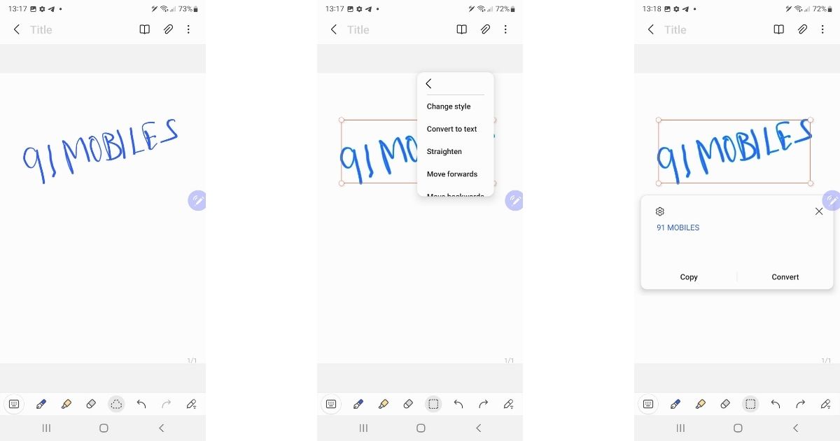3. Convert your handwriting to legible text works like magic!