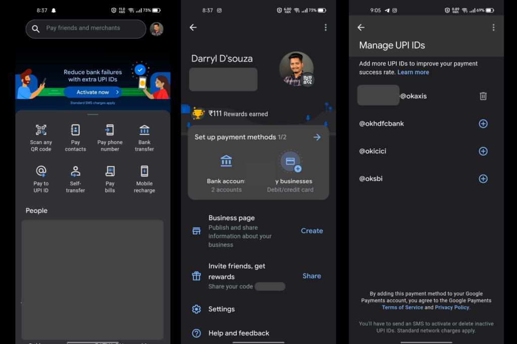How to Change your Google Pay UPI ID