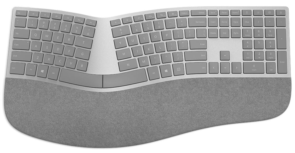 best keyboards for typing Microsoft Surface Ergonomic Keyboard