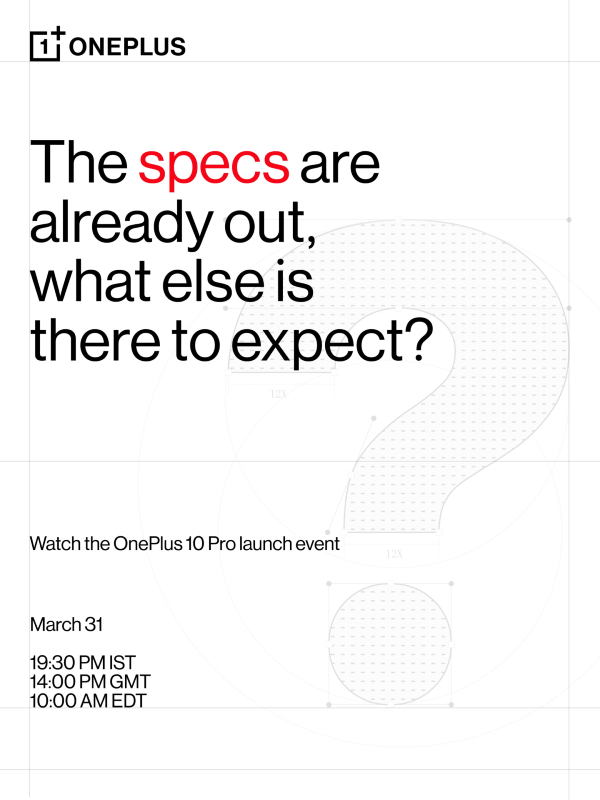 OnePlus 10 Pro launch date