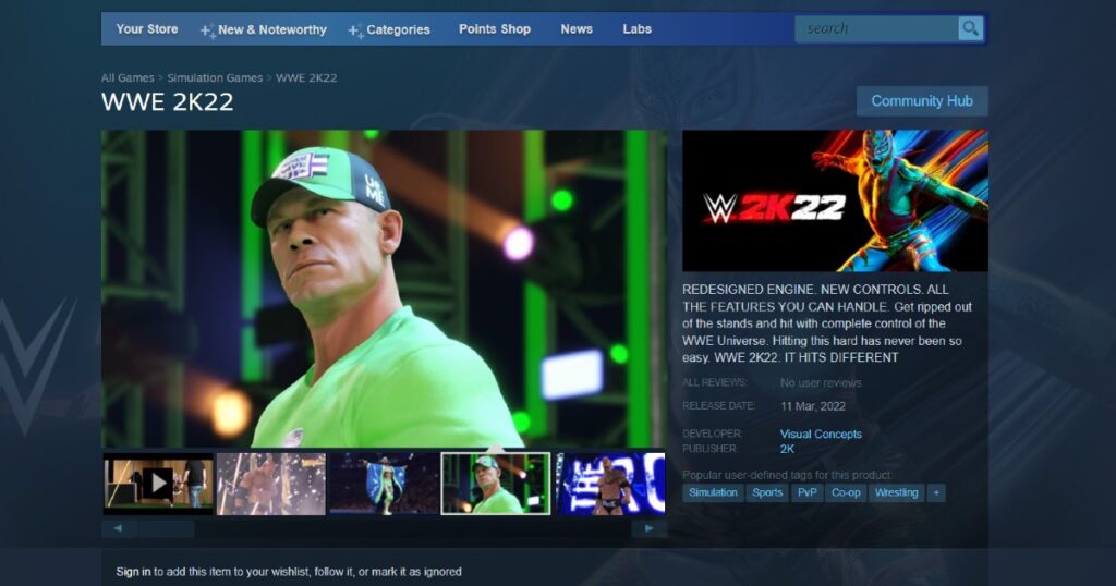 WWE 2K22