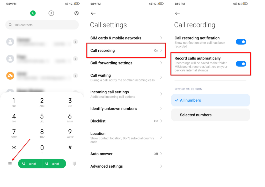 Call Recording How To Record Call On Xiaomi Realme Samsung OnePlus