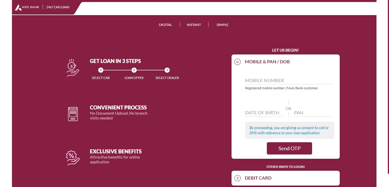 Axis Bank EV car loan