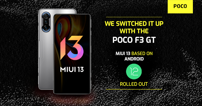 POCO F3 GT MIUI 13