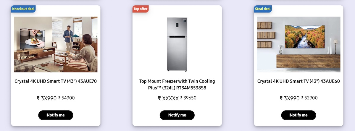 Samsung Fab Grab Fest - home appliance deals