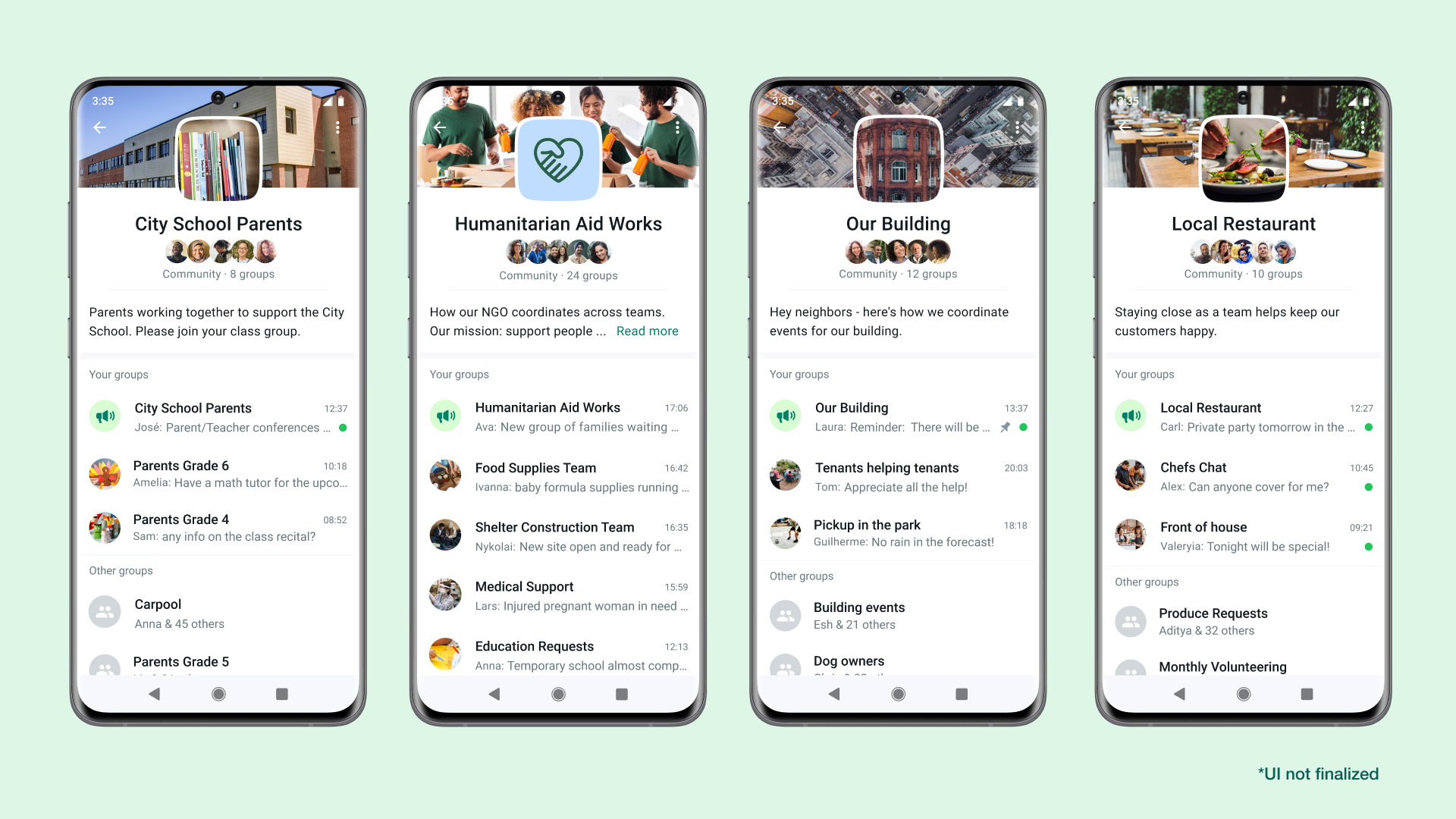 WhatsApp communities