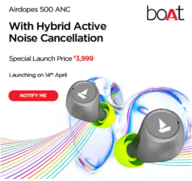 boAt Airdopes 500 ANC price