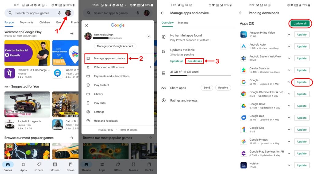 Update Play Store How to update apps and Google Play Store on Android