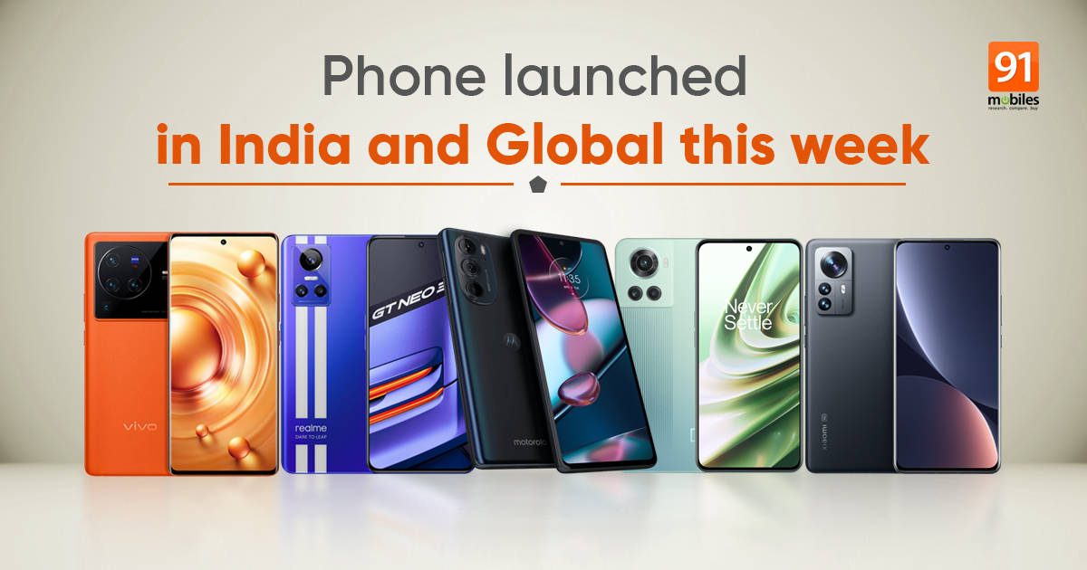 Phones launched this week in India: OnePlus 10R, Xiaomi 12 Pro, and more | 91mobiles.com