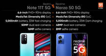 Realme Narzo 50 5G vs Redmi Note 11T 5G: which MediaTek Dimensity 810 phone should you buy?