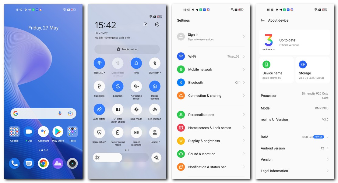 Карта обновлений realme