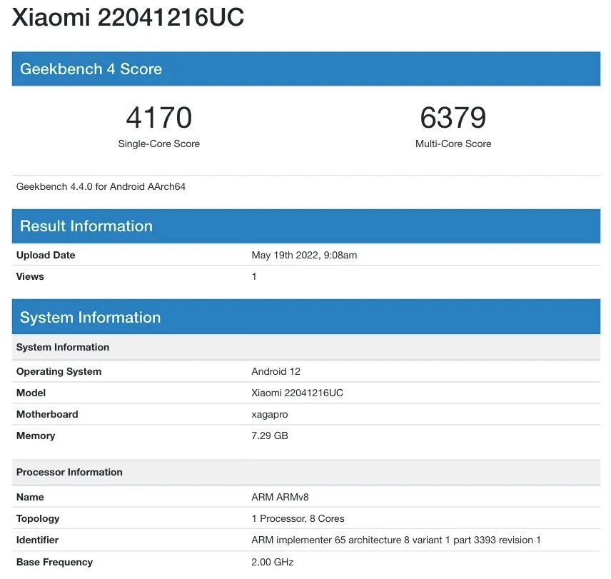 Xaiomi Redmi Note 11T Pro