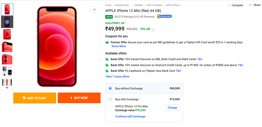 No, iPhone 12 mini is not selling for under Rs 20,000 on Flipkart. Don’t fall for it | The Paradise News iphone 12 mini flipkart price | No, iPhone 12 mini is not selling for under Rs 20,000 on Flipkart. Don’t fall for it | The Paradise News
