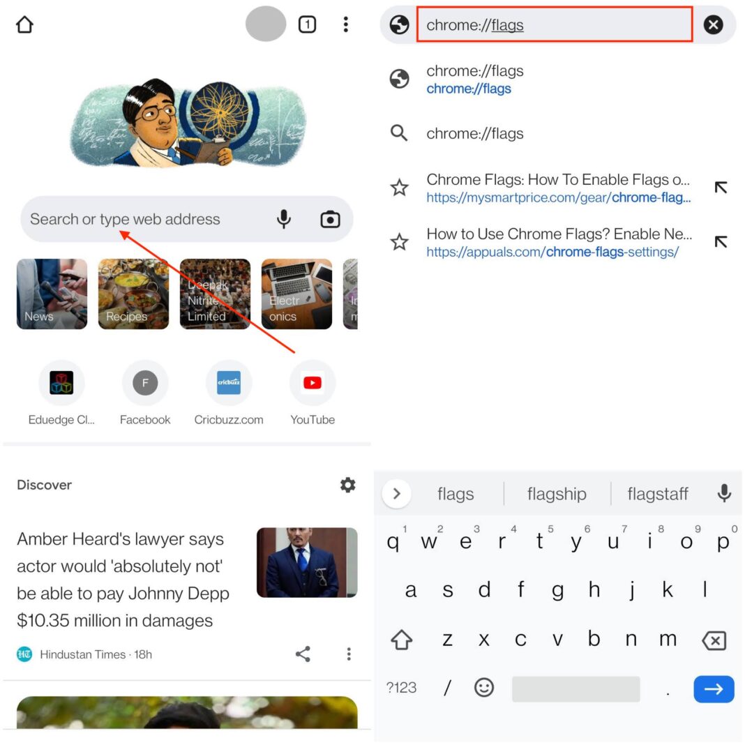 How to enable Chrome flags to test new beta features on Android mobile