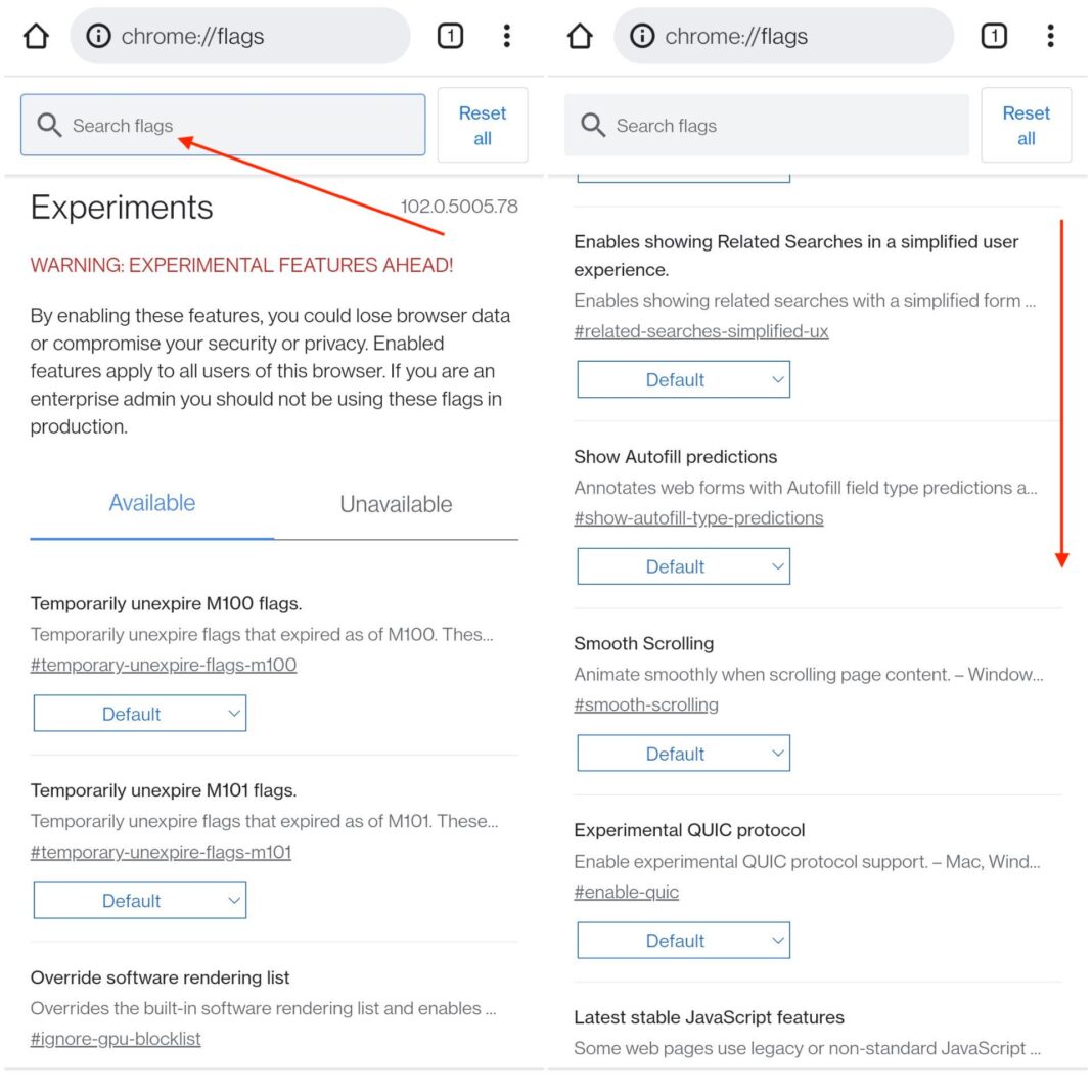 Google Chrome フラグを有効にしてベータ機能をテストする方法