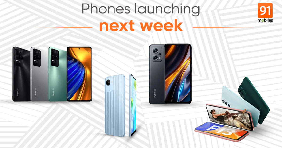 Phones launching next week: POCO F4 5G, Samsung Galaxy F13, Realme Narzo 50i Prime and more