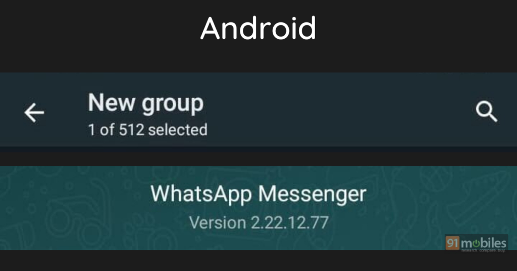 WhatsApp new feature rolled out: You can now add up to 512 participants in a group | The Paradise News WhatsApp