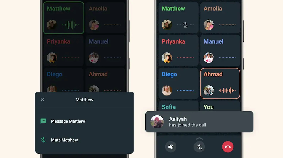 WhatsApp group audio calls