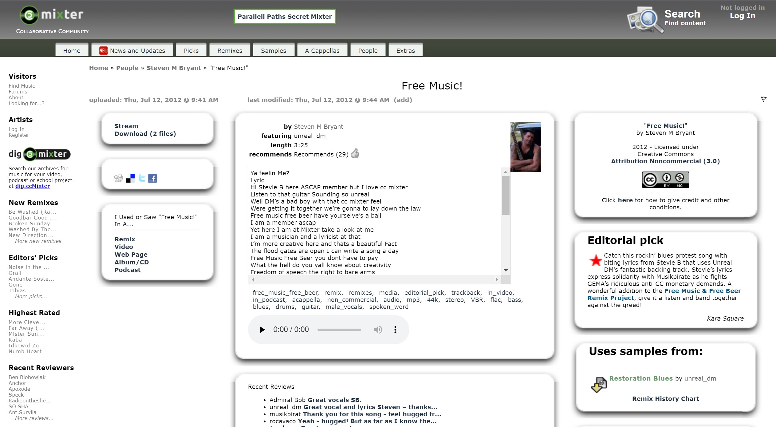 12+ Free And Easy Lyrics