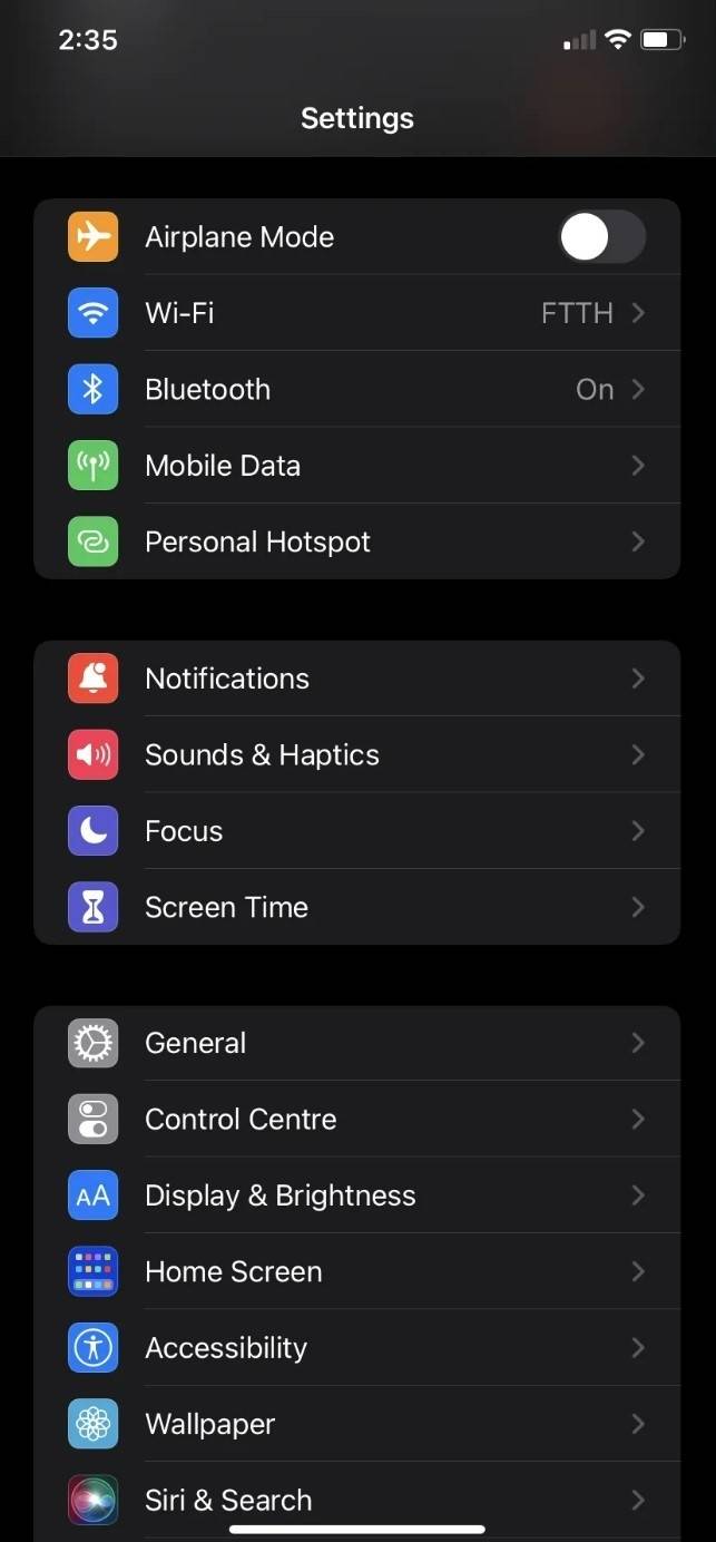 Clear iPhone cache on next start