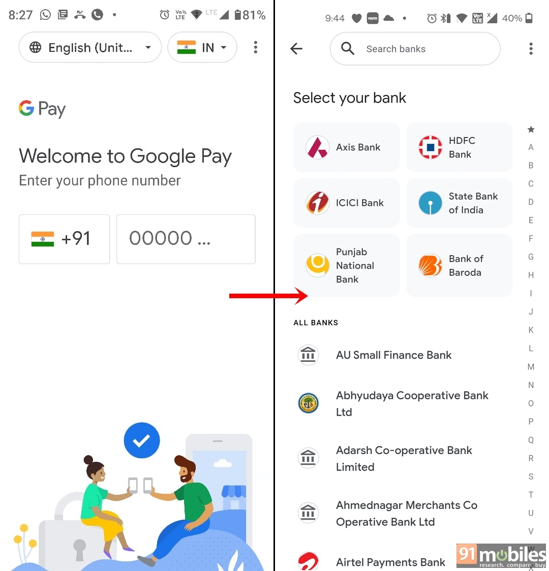 Create VPA in Google Pay