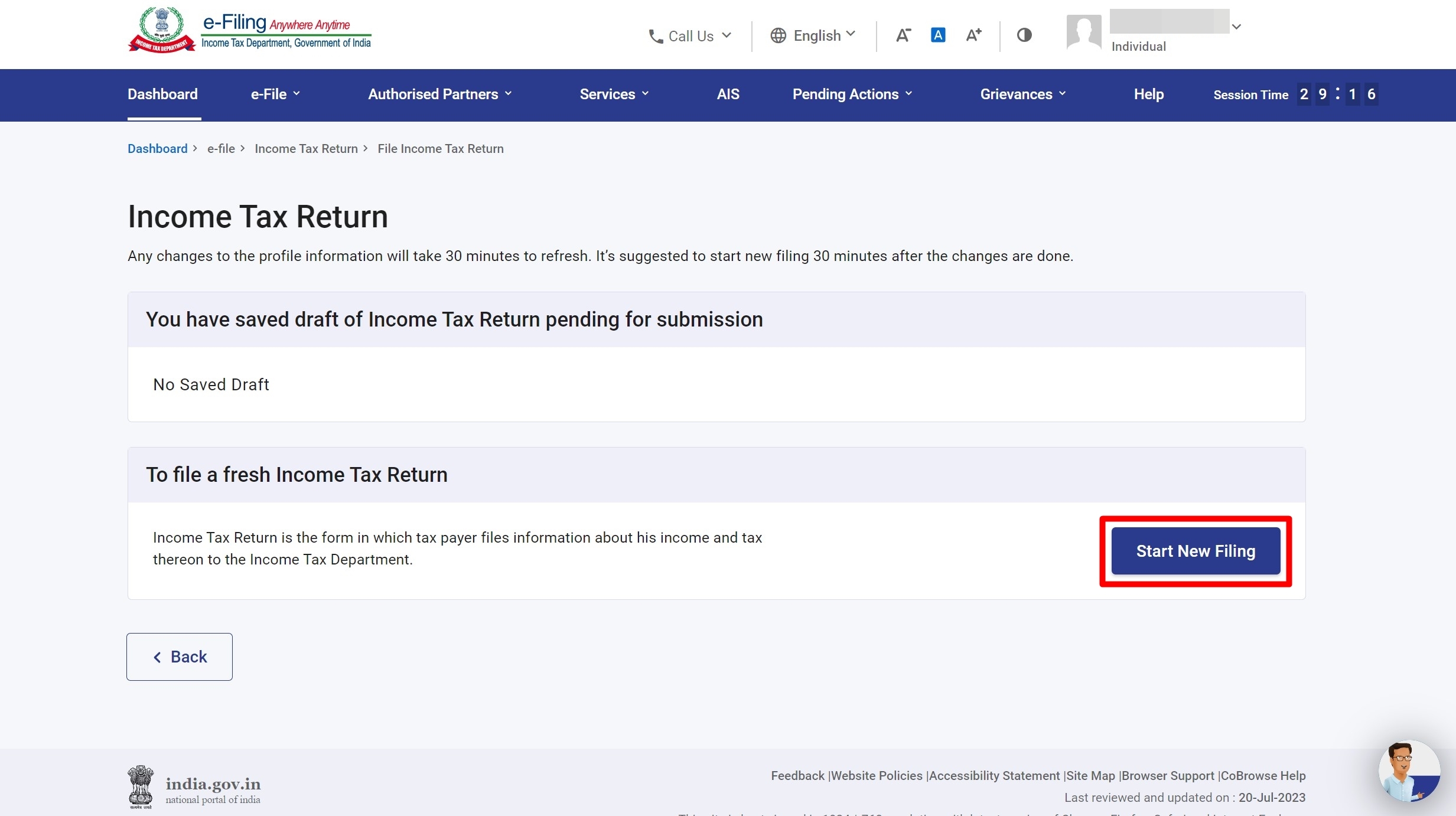 How to file ITR online