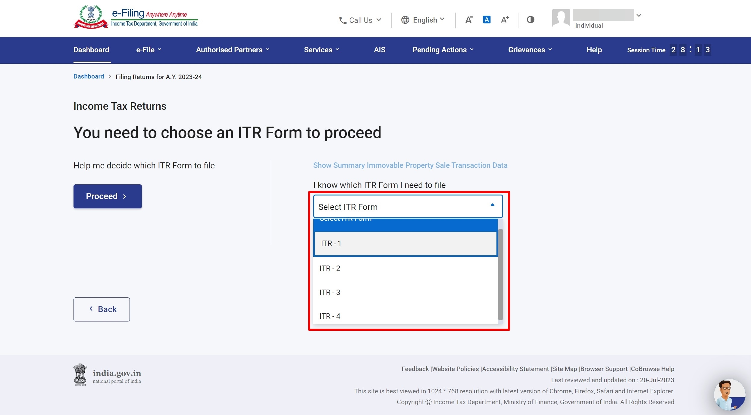 How to file ITR online