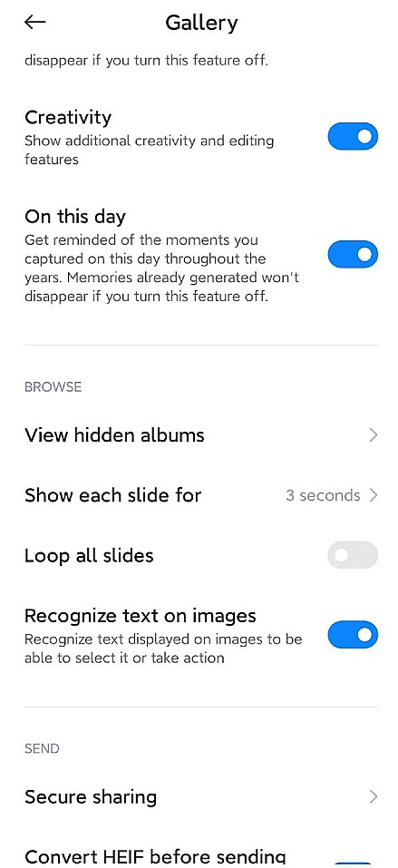 MIUI 14 - Gallery