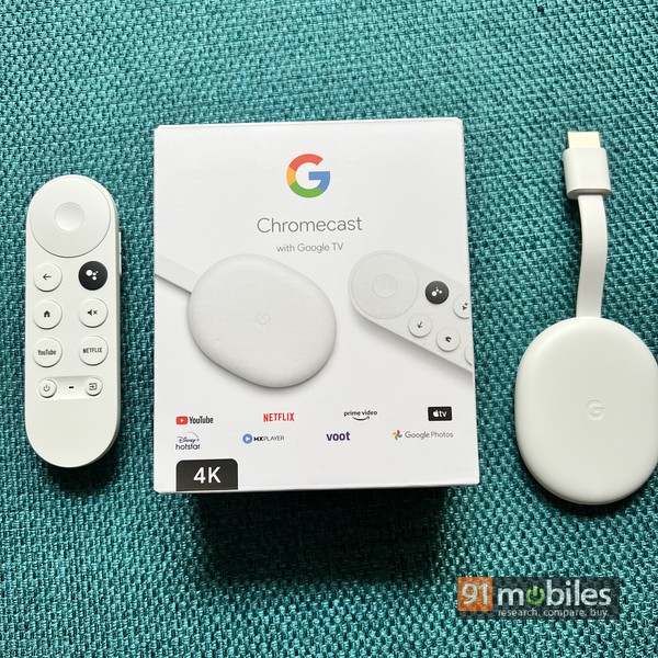 Chromecast with Google TV stream on | 91mobiles.com