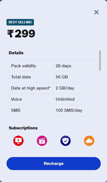 Jio Rs 299 plan