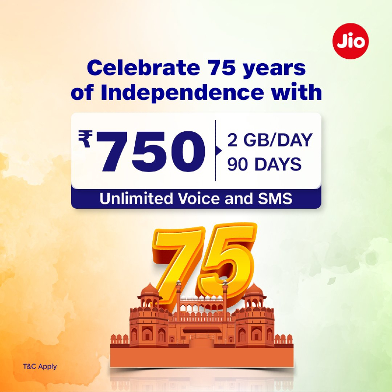 Jio Rs 750