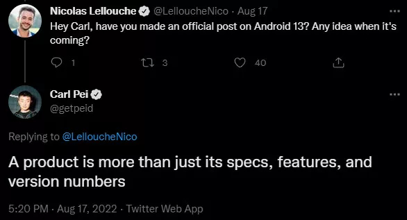 Nothing Phone (1) Android 13