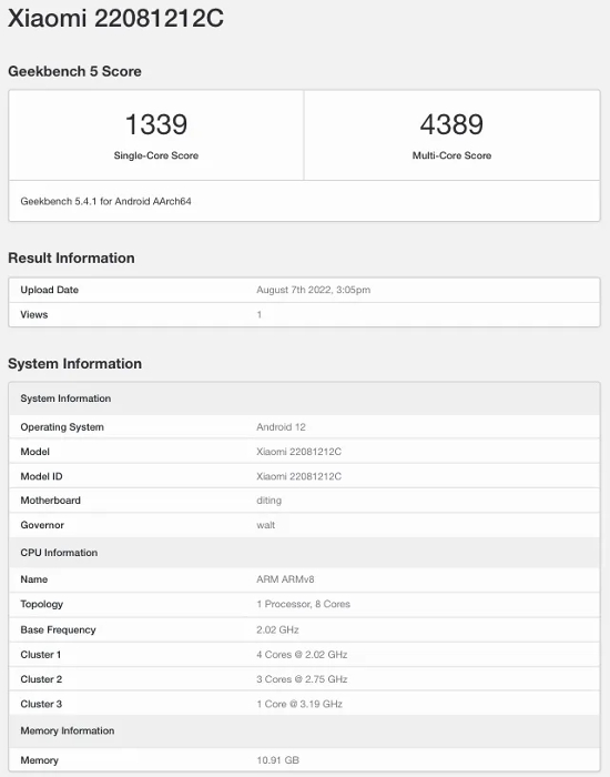 Redmi K50 Extreme Edition Geekbench score out, camera specifications leaked 3 Redmi K50 Extreme Edition