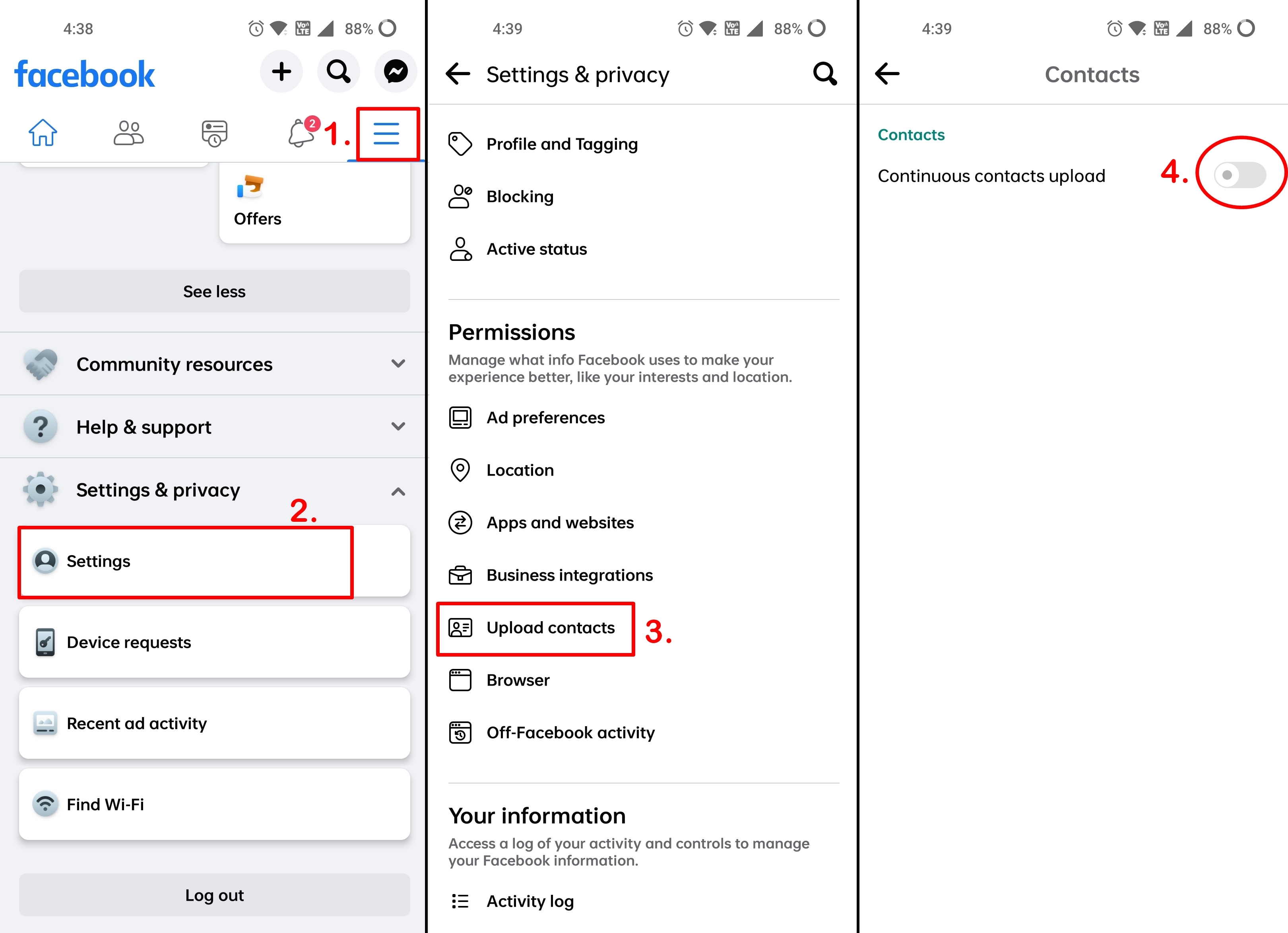 how to find id number on facebook