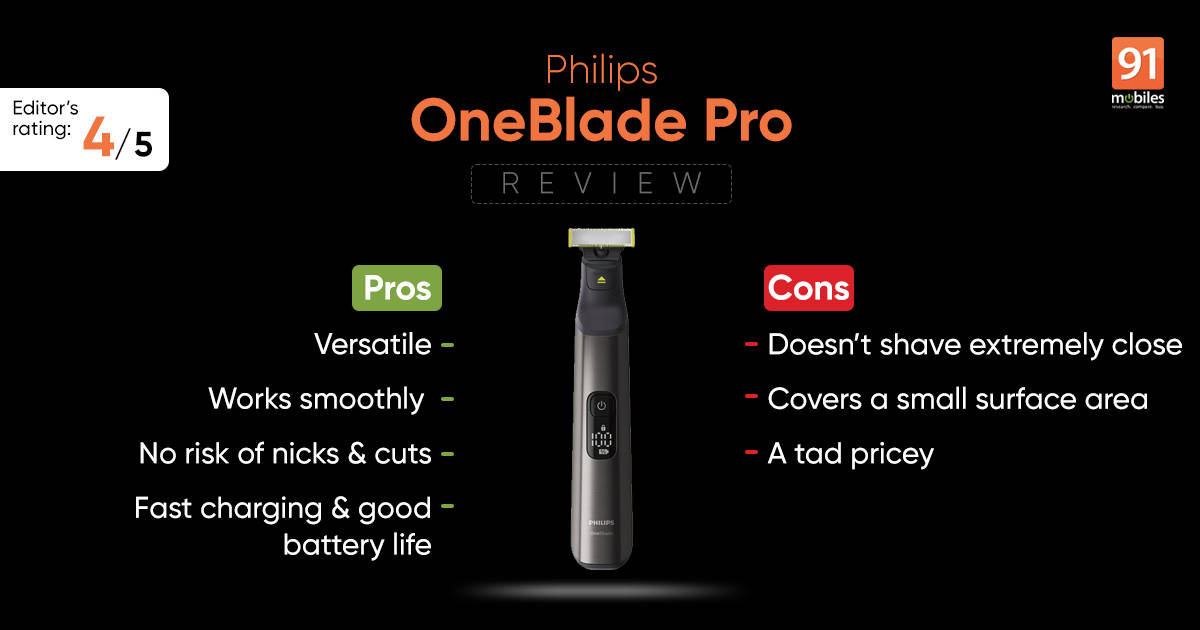 Philips OneBlade Pro review with pros and cons