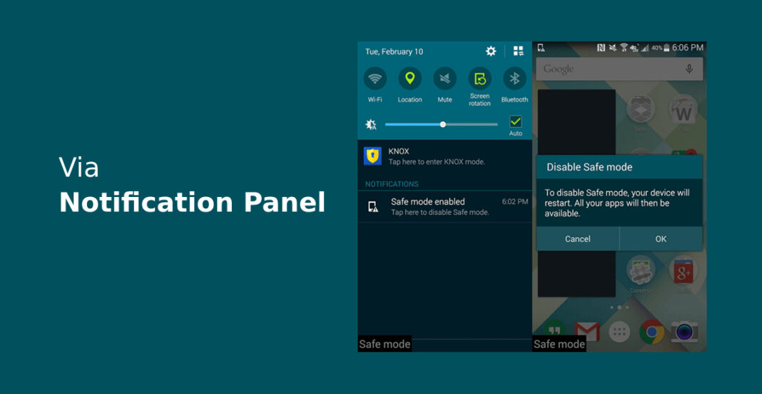 Safe Mode How to turn safe mode on/ off on Android mobile phone or