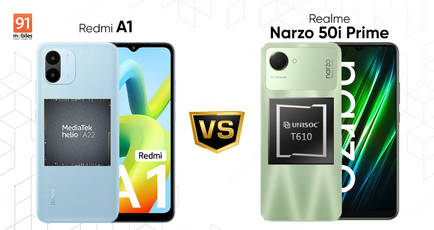 MediaTek Helio A22-powered Redmi A1 vs UNISOC T612-powered Realme Narzo 50i Prime: which one should you go for?