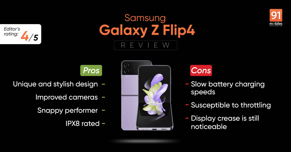 Samsung Galaxy Z Flip4 review a familiar phone with noticeable