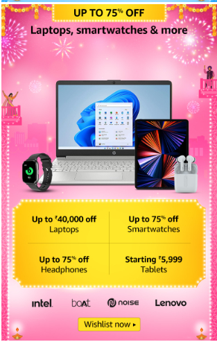 Amazon Great Indian Sale laptop sale