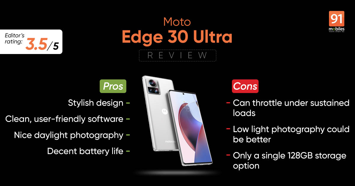 Motorola Edge 30 Ultra 5G Review Pros and cons, Verdict 91Mobiles