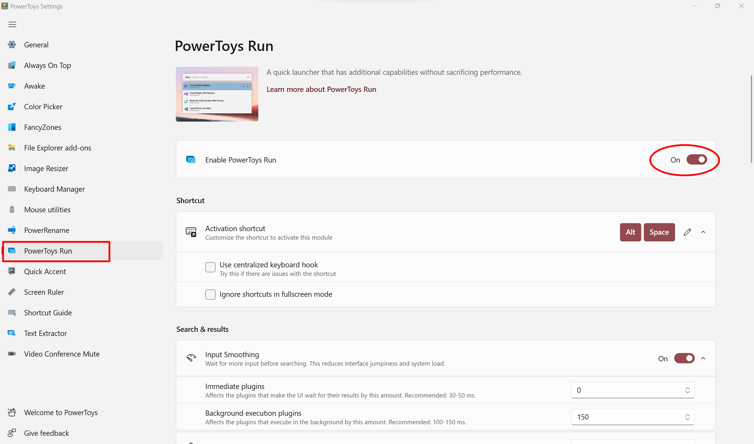 How to enable PowerToys Run on Windows